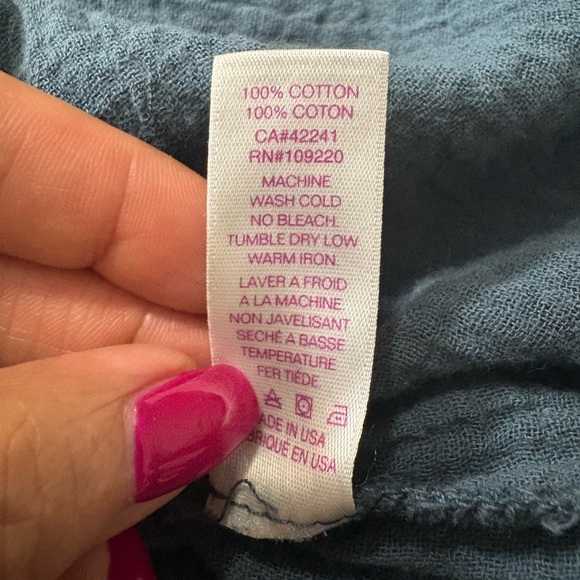 Velvet by Graham and Spencer Chic Teal Maxi Dress, Vintage Slub. Lightweight. S - Picture 9 of 16